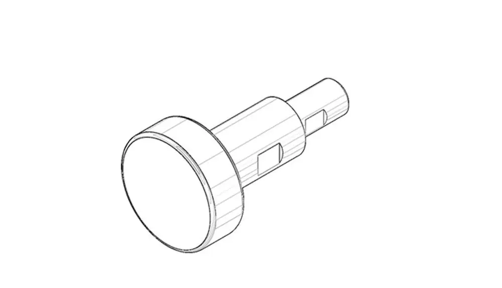 DORNBRACHT Zugstange für Umstellung ERSATZTEILE 90310913900 D. 26 x 47,3 mm Weiß matt, 90310913900-10 Galeriebild 1